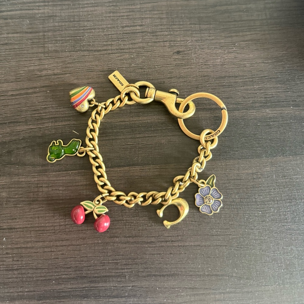 RARE coach charm bracelet